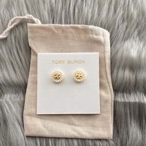 Tory Burch Cream Earrings